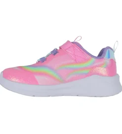 Skechers Sko m. Lys - Unicorn Chaser - Pink/Multi