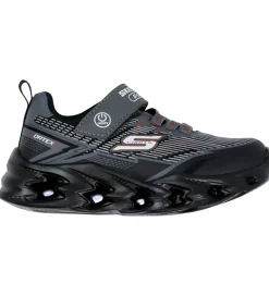 Skechers Sko m. Lys - Vortex 2.0 - Black/Charcoal
