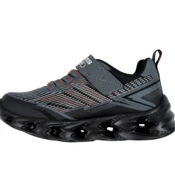 Skechers Sko m. Lys - Vortex 2.0 - Black/Charcoal