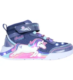 Skechers Støvler m. Lys - Unicorn Chaser - Navy/Multi