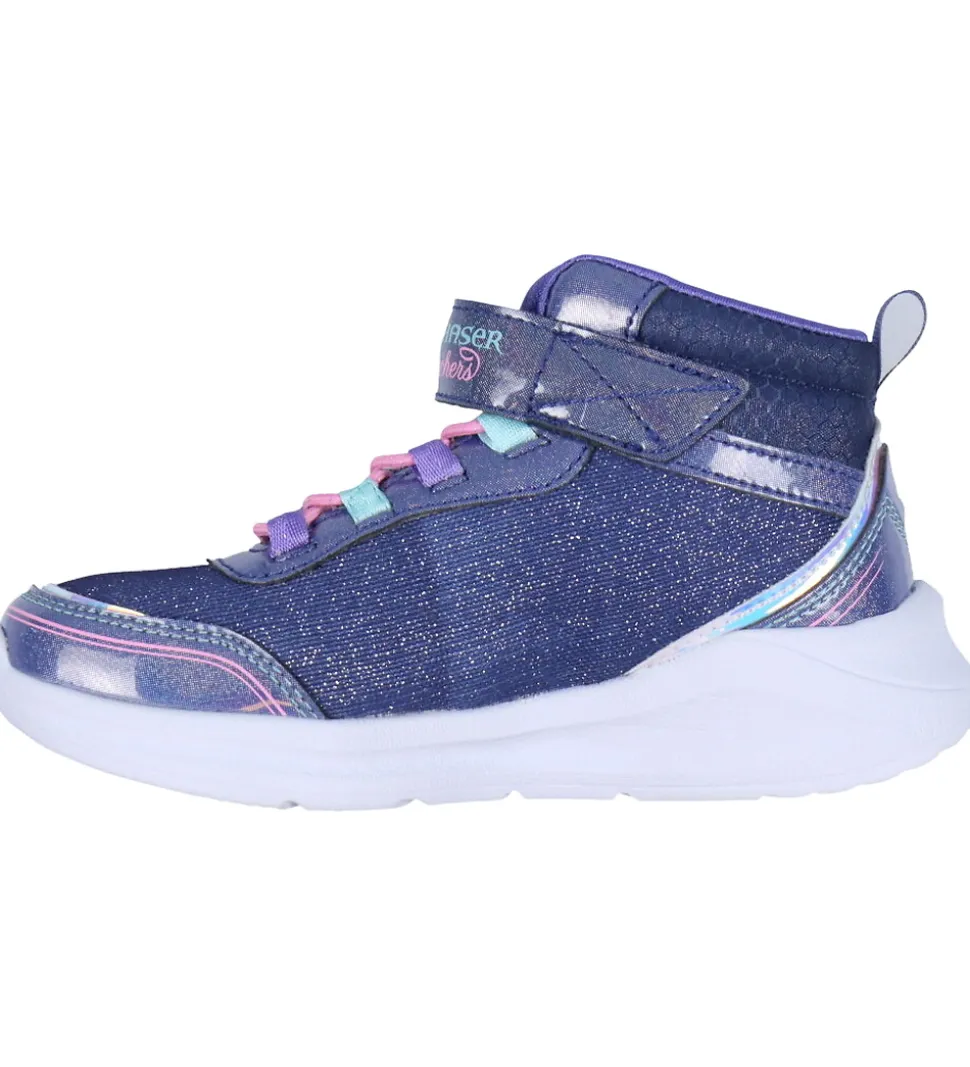 Skechers Støvler m. Lys - Unicorn Chaser - Navy/Multi