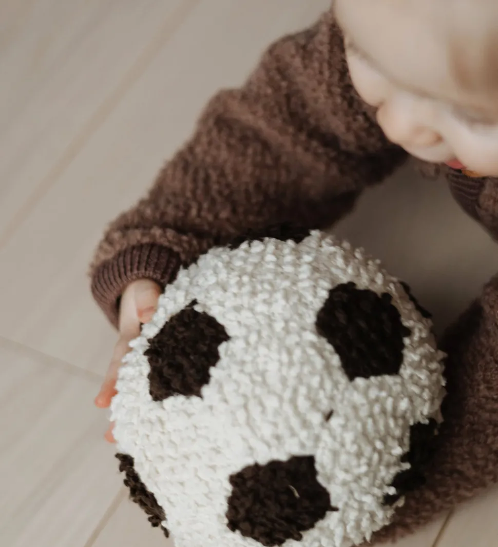 Smallstuff Fodbold - Strik - Off White/Brown