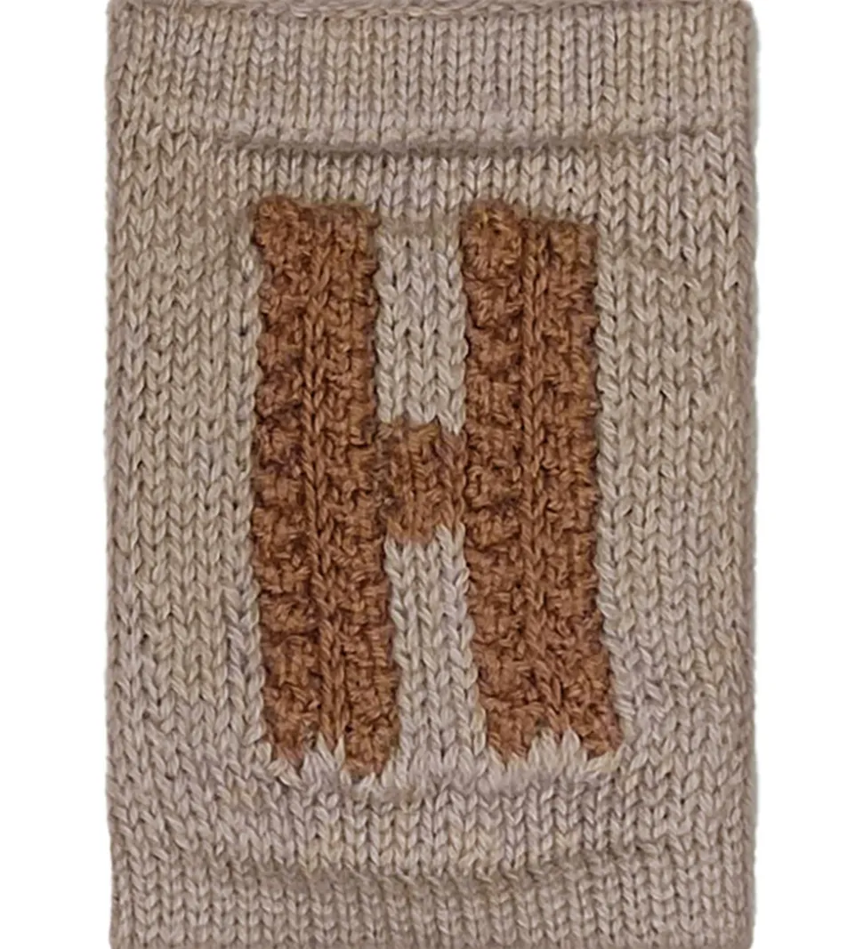 Smallstuff Strikket Bogstav - H - Rosa Alfabet