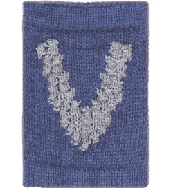 Smallstuff Strikket Bogstav - V - Blå Alfabet