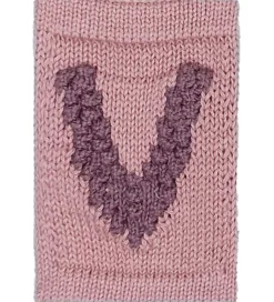 Smallstuff Strikket Bogstav - V - Rosa Alfabet