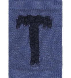 Smallstuff Strikket Bogstav - T - Blå Alfabet