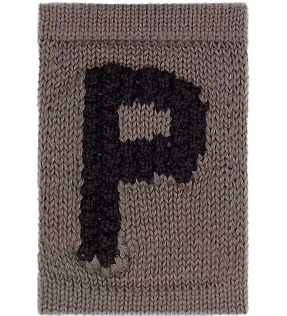 Smallstuff Strikket Bogstav - P - Natur Alfabet