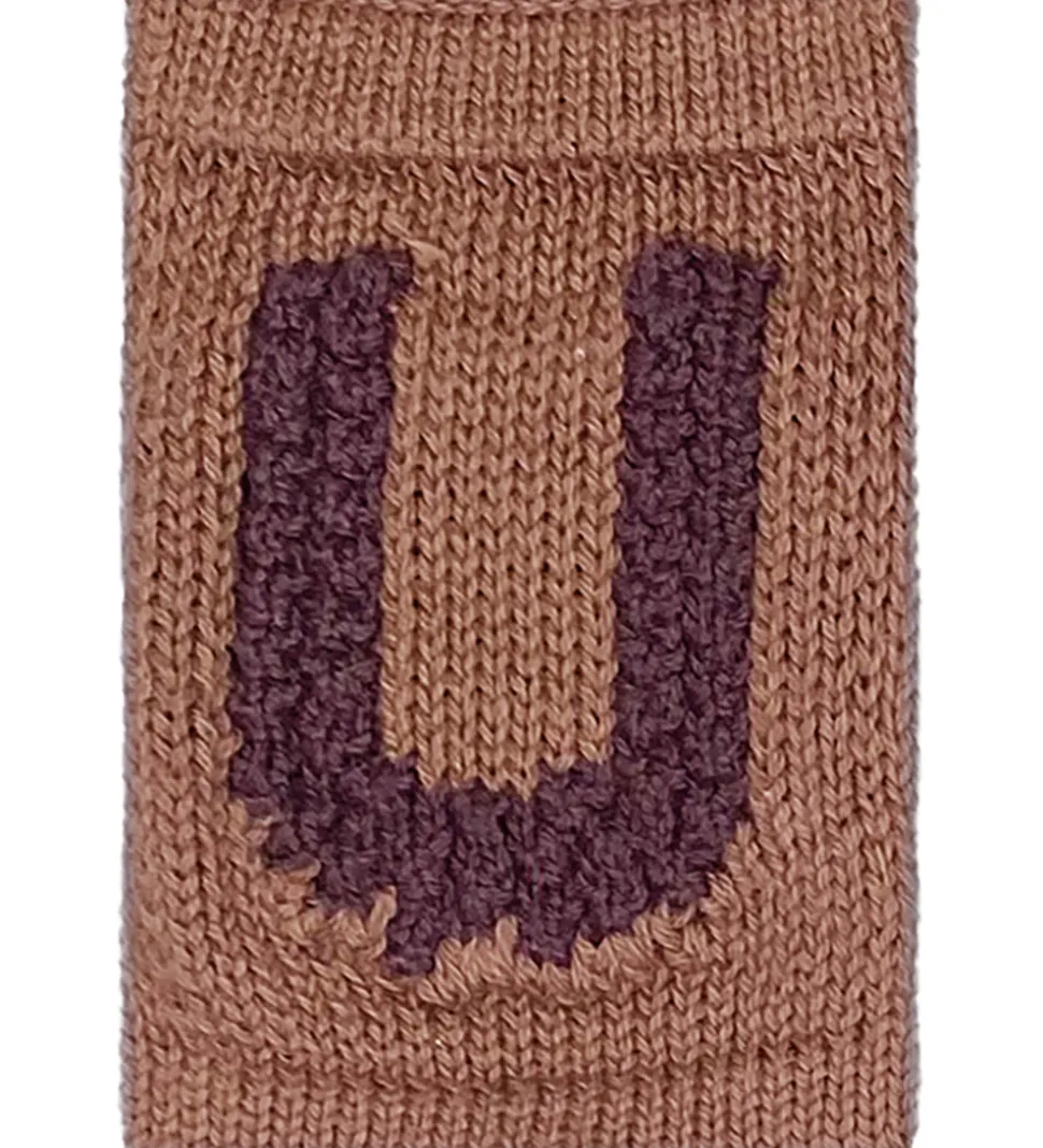 Smallstuff Strikket Bogstav - U - Rosa Alfabet