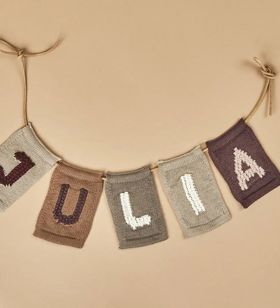 Smallstuff Strikket Bogstav - U - Rosa Alfabet