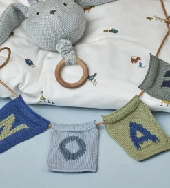 Smallstuff Strikket Bogstav - O - Blå Alfabet