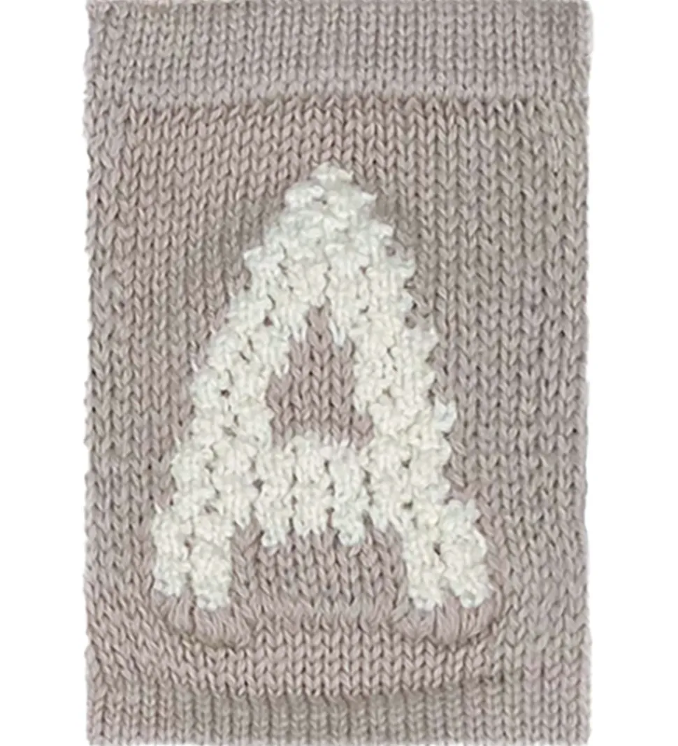 Smallstuff Strikket Bogstav - A - Natur Alfabet