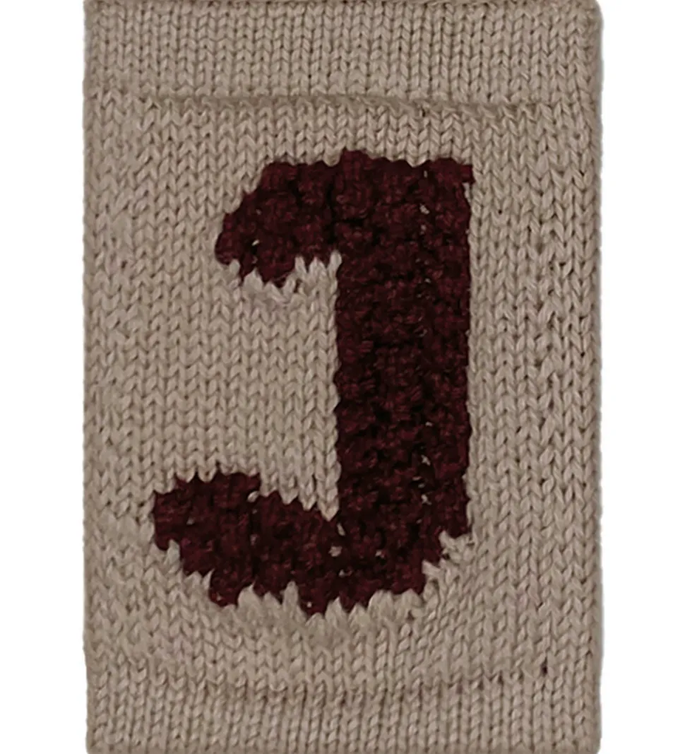 Smallstuff Strikket Bogstav - J - Rosa Alfabet