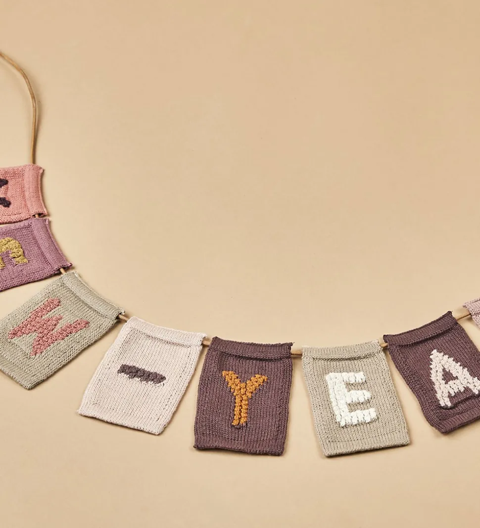 Smallstuff Strikket Bogstav - Bindestreg - Natur Alfabet