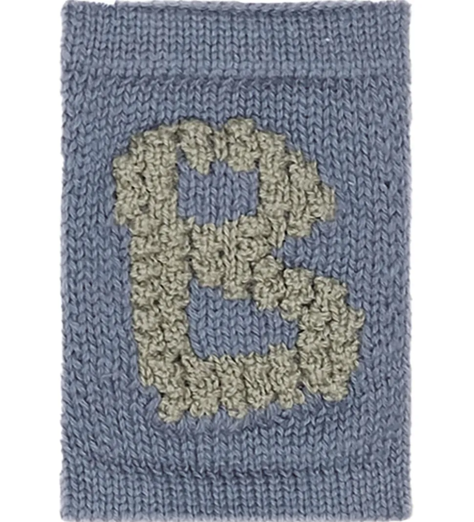 Smallstuff Strikket Bogstav - B - Blå Alfabet