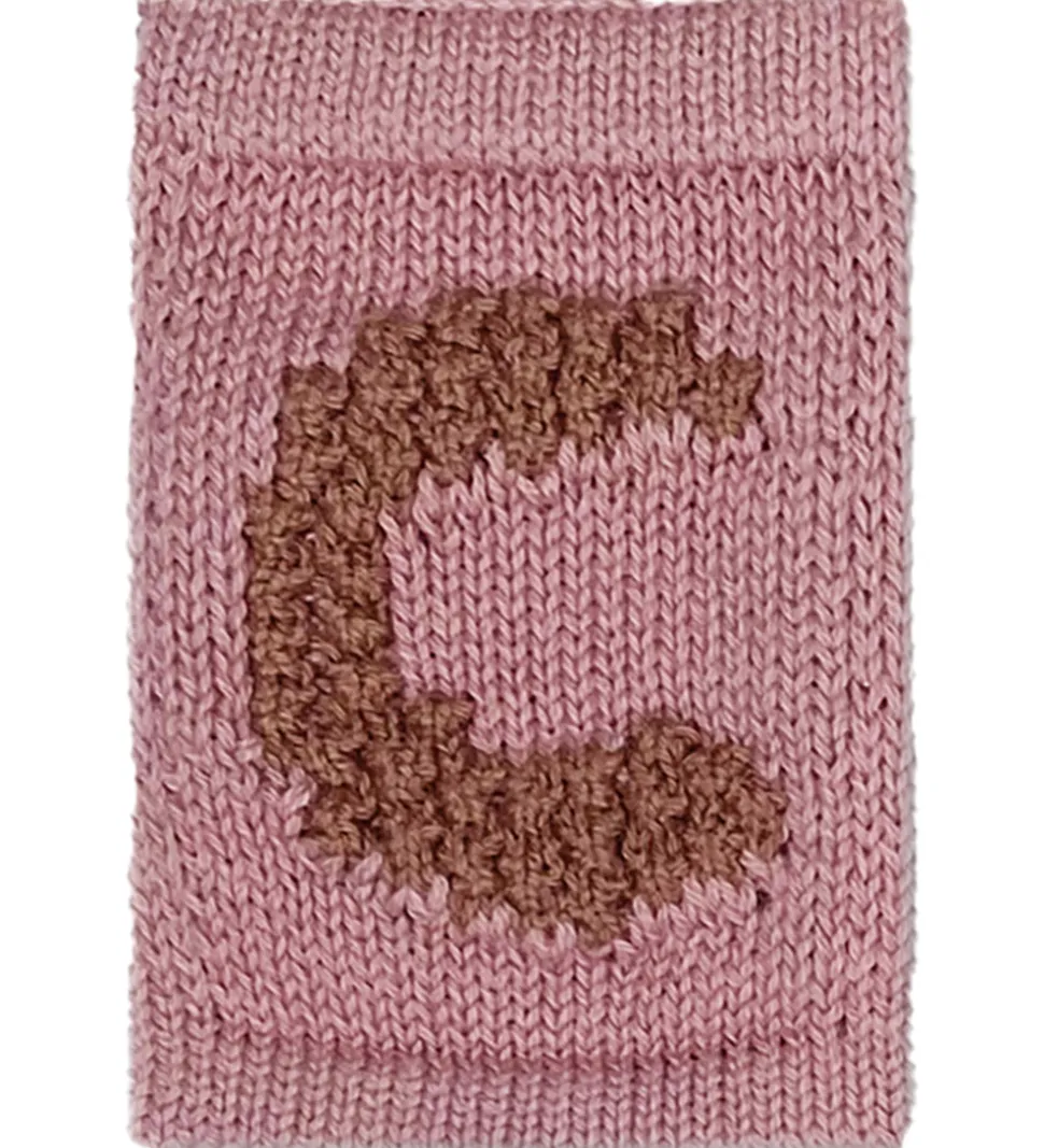 Smallstuff Strikket Bogstav - C - Rosa Alfabet
