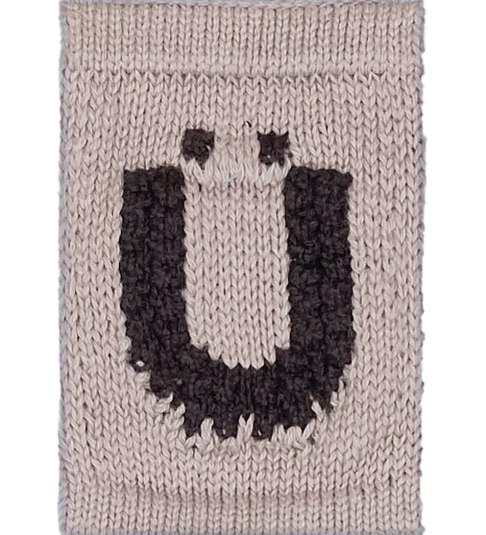 Smallstuff Strikket Bogstav - Ü - Natur Alfabet