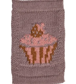 Smallstuff Strikket Flag - Fødselsdagskage - Rosa Motiv