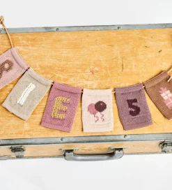 Smallstuff Strikket Flag - 5 - Rosa Tal