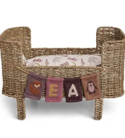 Smallstuff Strikket Flag - Ræv - Rosa Motiv