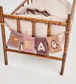 Smallstuff Strikket Flag - Ræv - Rosa Motiv