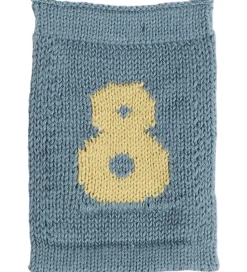 Smallstuff Strikket Flag - 8 - Blå Tal