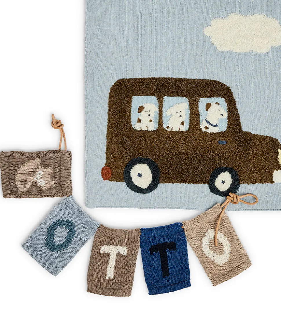 Smallstuff Strikket Flag - Ræv - Natur Motiv