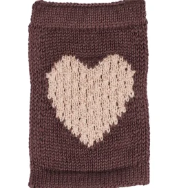 Smallstuff Strikket Flag - Hjerte - Rosa Motiv