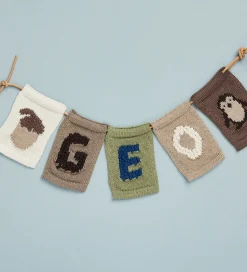 Smallstuff Strikket Flag - Nød - Natur Motiv