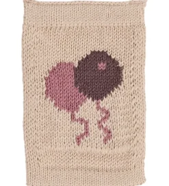 Smallstuff Strikket Flag - Fødselsdagsballoner - Rosa Motiv