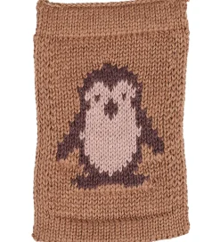 Smallstuff Strikket Flag - Pingvin - Rosa Motiv