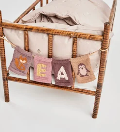 Smallstuff Strikket Flag - Pingvin - Rosa Motiv