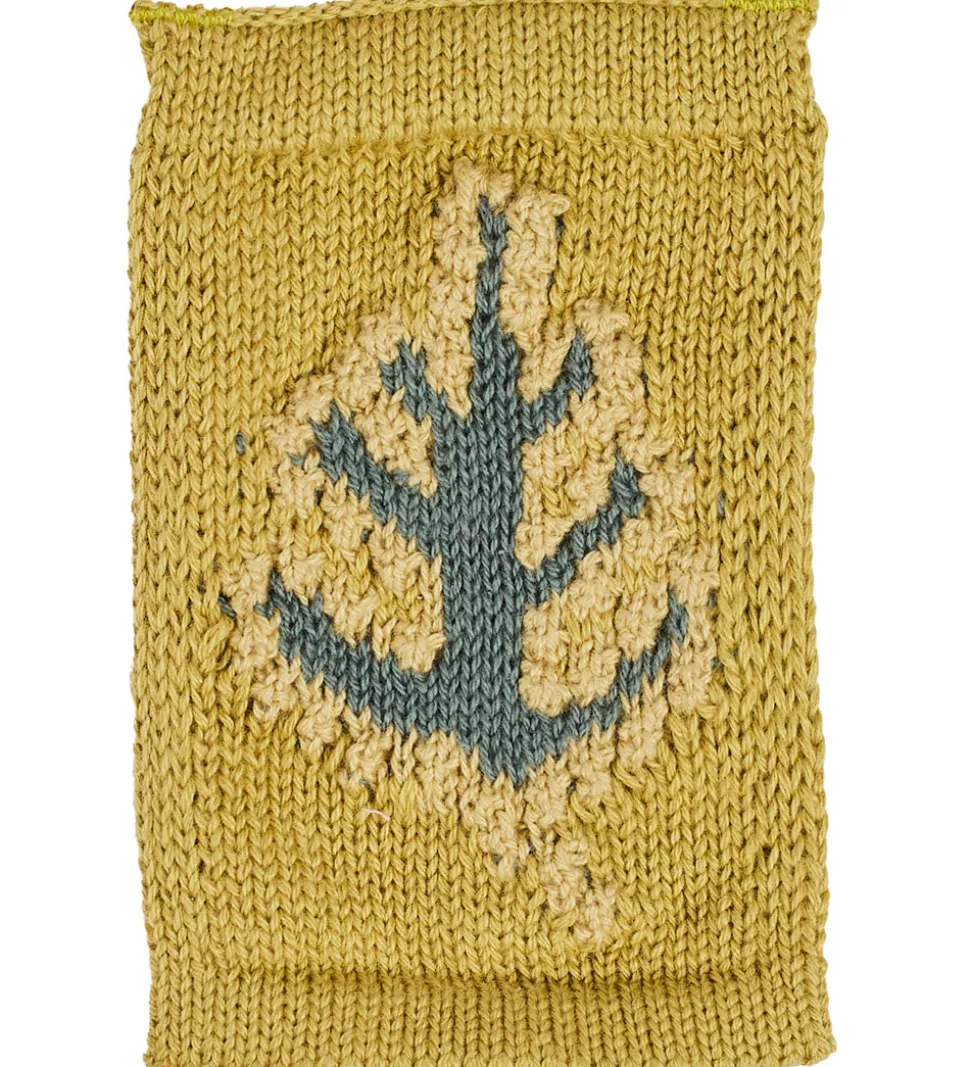 Smallstuff Strikket Flag - Blad - Blå Motiv