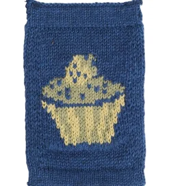 Smallstuff Strikket Flag - Fødselsdagskage - Blå