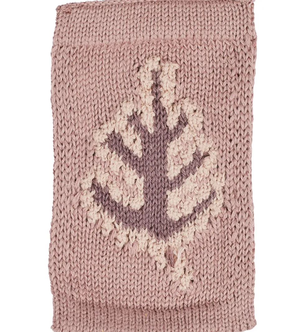 Smallstuff Strikket Flag - Blad - Rosa Motiv