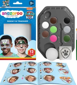 Snazaroo Ansigtsmaling - 12 Dele - Paw Patrol Rocky & Tracker