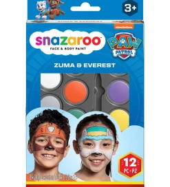 Snazaroo Ansigtsmaling - 12 Dele - Paw Patrol Zuma & Everest