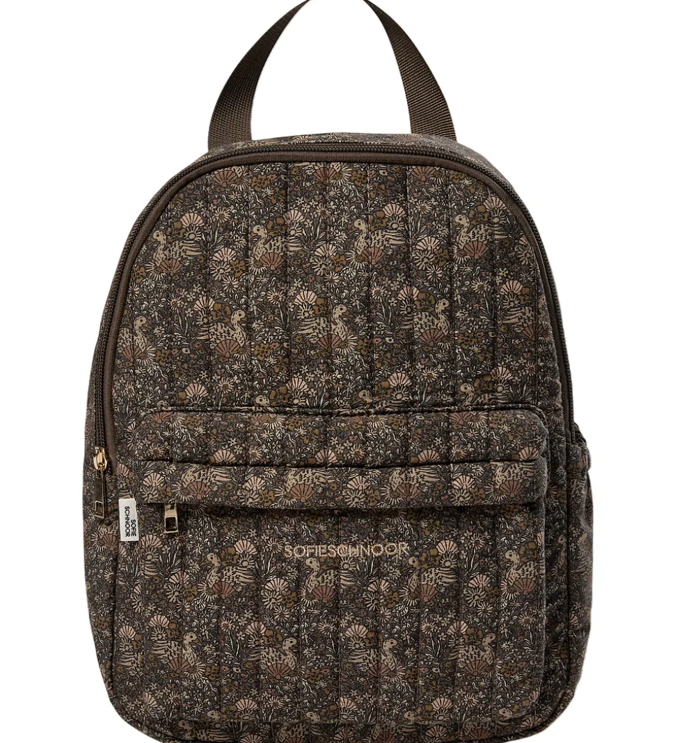 Sofie Schnoor Børnehavetaske - Jennysk - Brun m. Påfugle