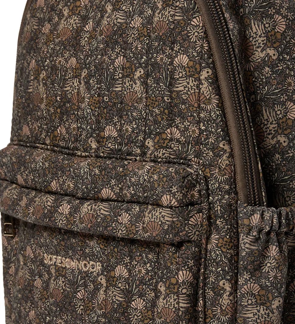 Sofie Schnoor Børnehavetaske - Jennysk - Brun m. Påfugle