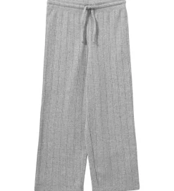 Sofie Schnoor Bukser - LovaSK - Gråmeleret m. Hulmønster