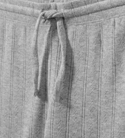 Sofie Schnoor Bukser - LovaSK - Gråmeleret m. Hulmønster