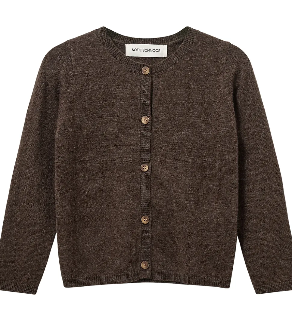 Sofie Schnoor Cardigan - Strik - Uld - Cisse - Brown Fudge
