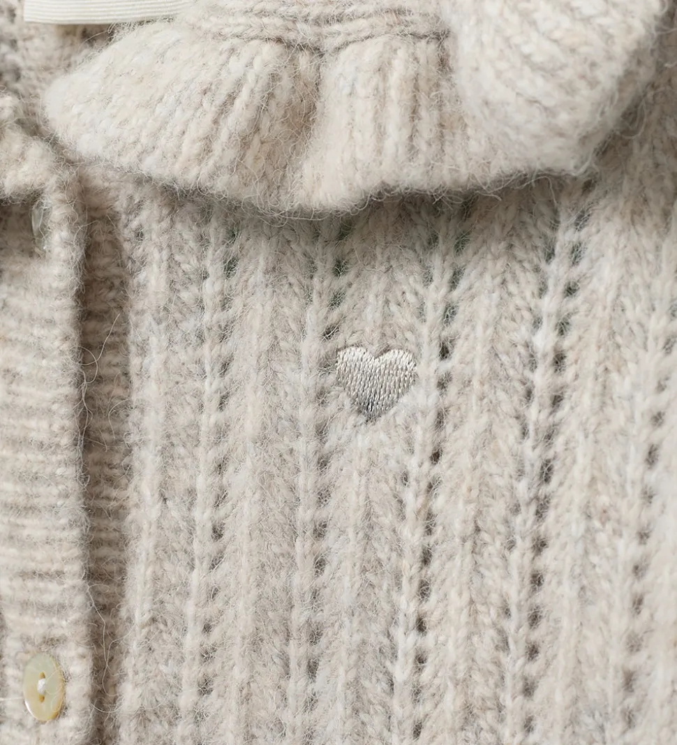 Sofie Schnoor Cardigan - Strik - Hennysk - Ecru Melange