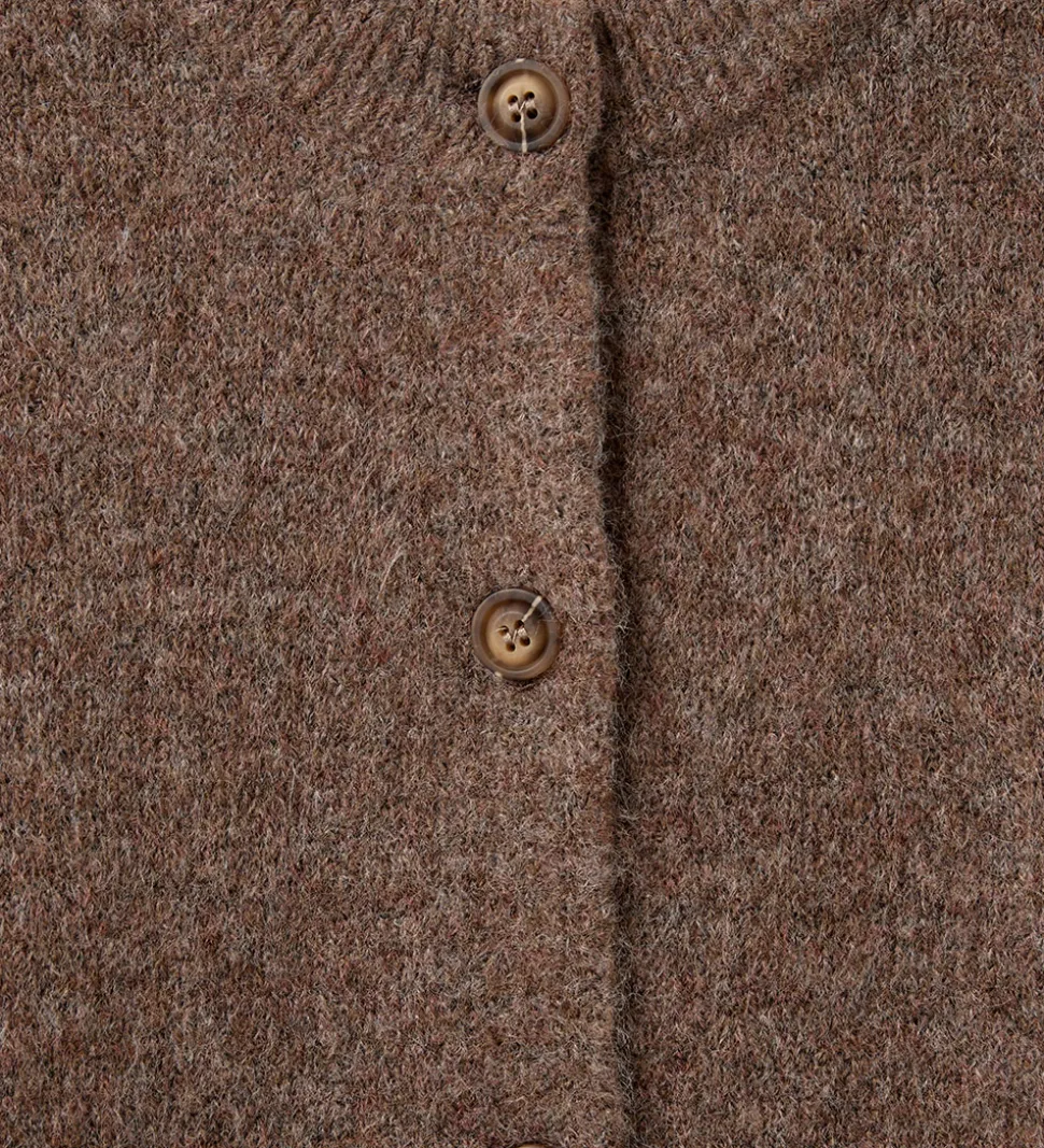 Sofie Schnoor Cardigan - Strik - MauraSY - Brown Melange