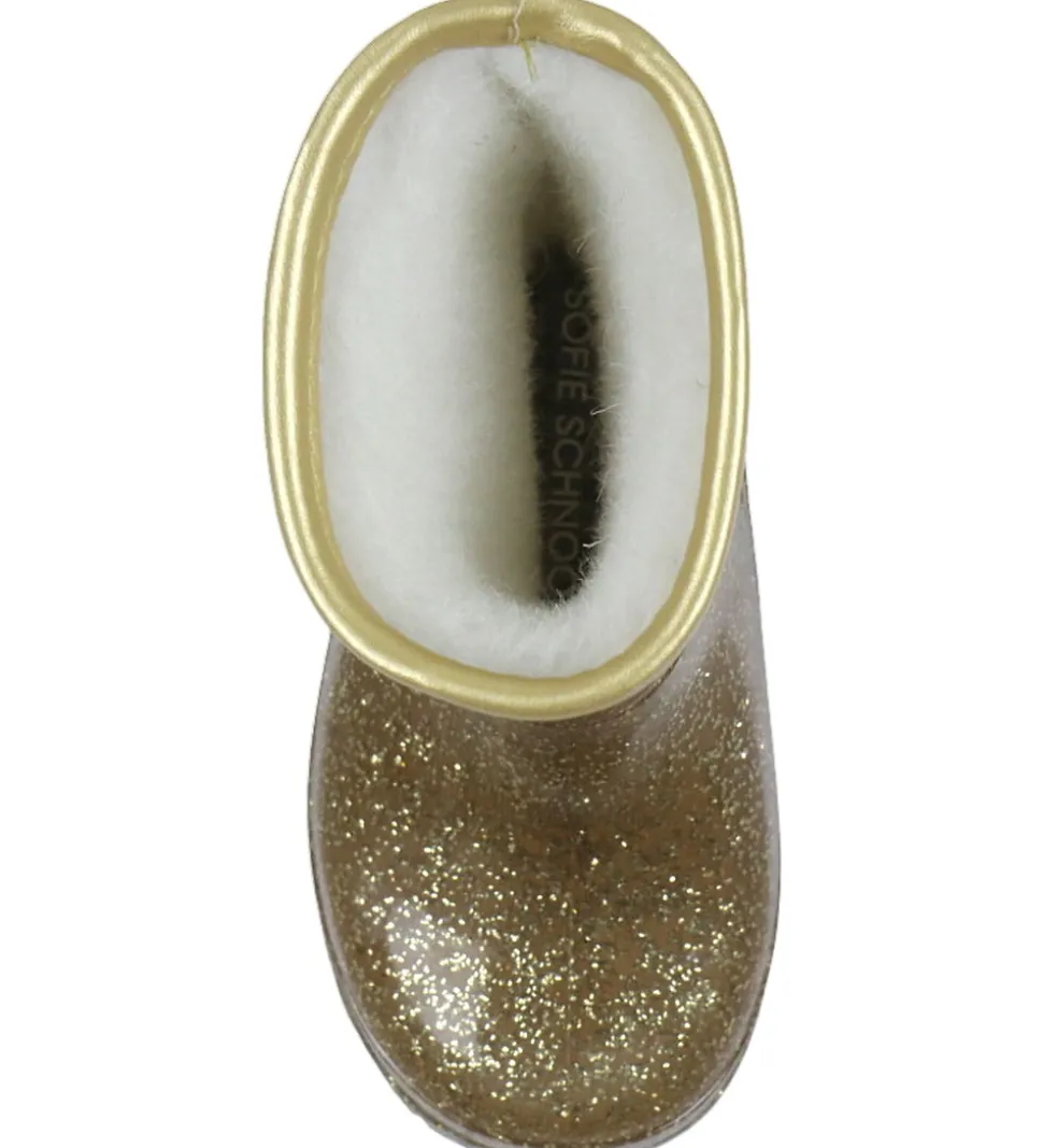 Sofie Schnoor Gummistøvler m. For - Champagne m. Glimmer