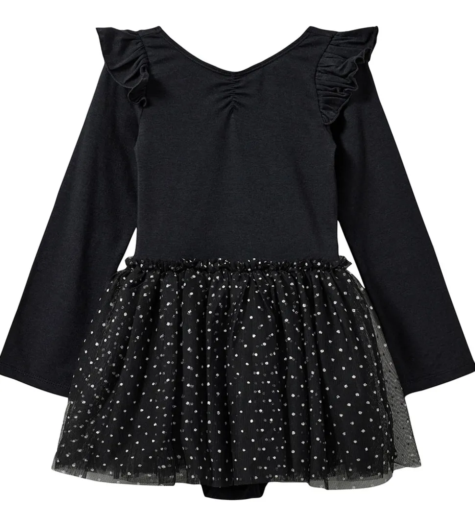 Sofie Schnoor Gymnastikdragt - Tyl - Sort m. Prikker