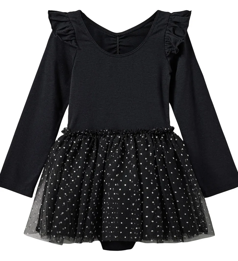 Sofie Schnoor Gymnastikdragt - Tyl - Sort m. Prikker