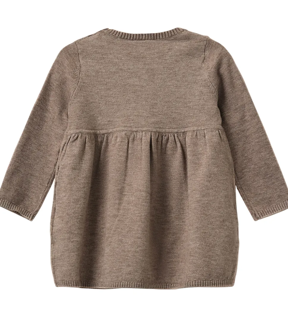 Sofie Schnoor Kjole - Strik - Uld - Dagnysb - Brunmeleret