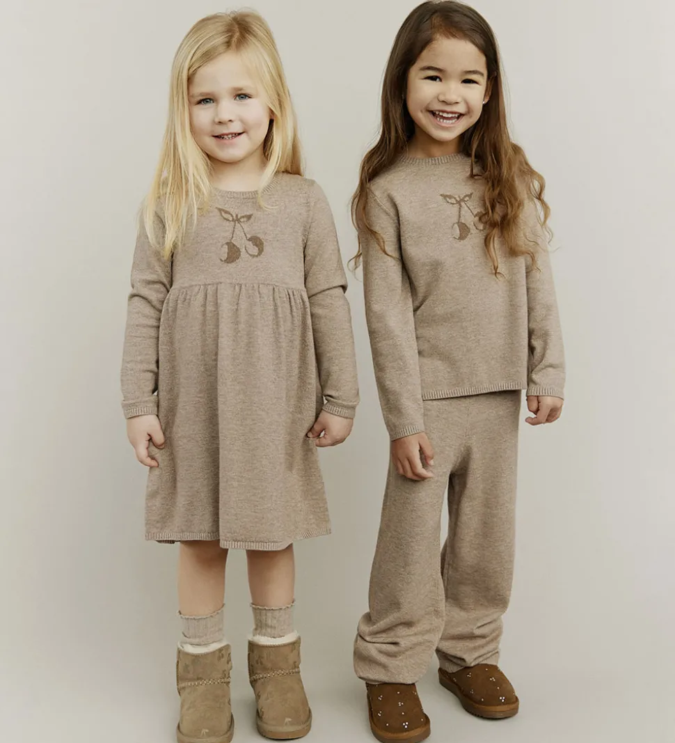 Sofie Schnoor Kjole - Strik - Uld - Dagnysb - Brunmeleret