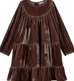 Sofie Schnoor Kjole - Velour - SelineSB - Brun