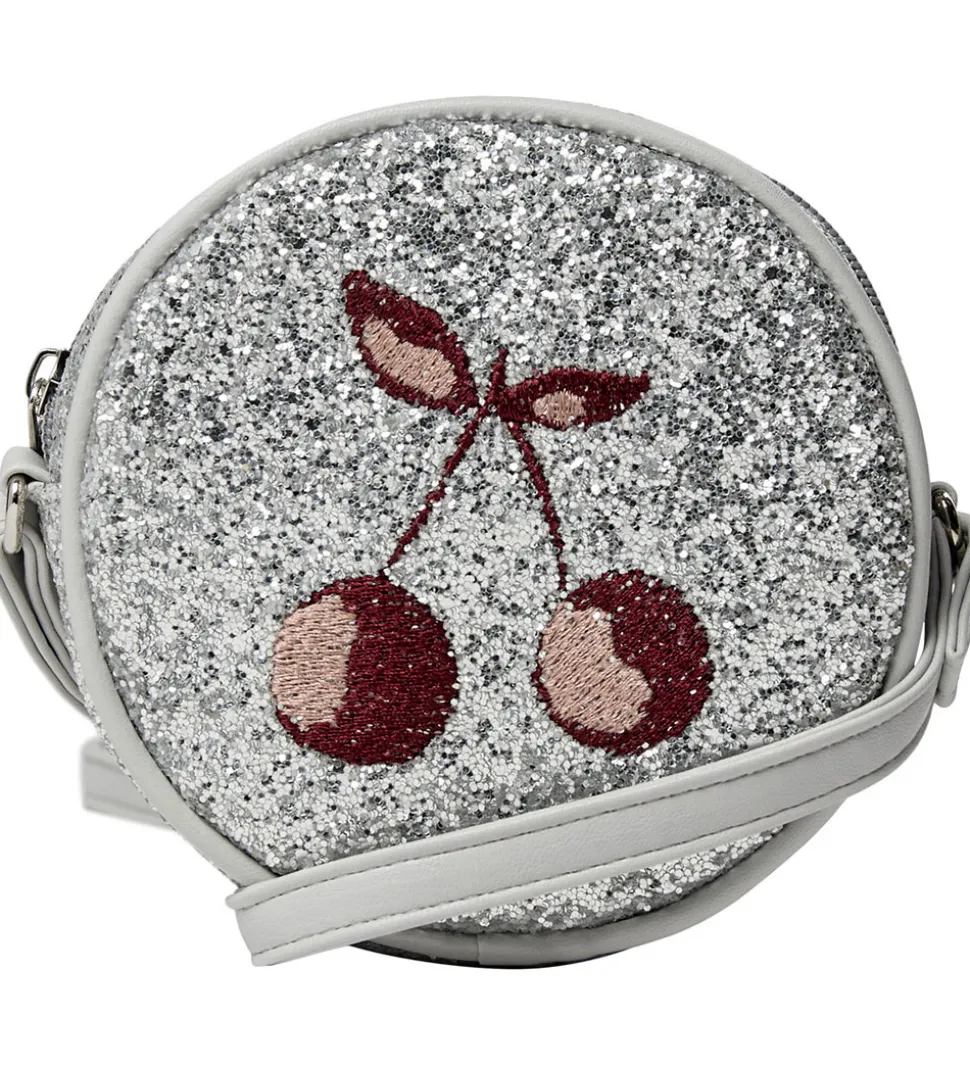 Sofie Schnoor Skuldertaske - Mollysk - Sølv m. Kirsebær